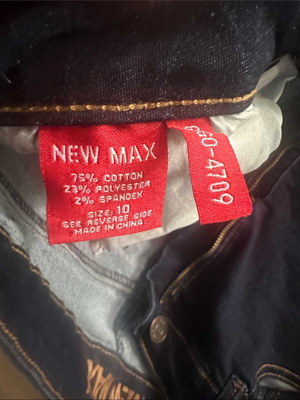 Women’s New Max Dark Blue Jeans size 10 - Picture 5 of 10
